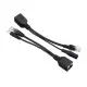 1 Pair POE Adapter Cable Tape Screened POE Switch Cable POE