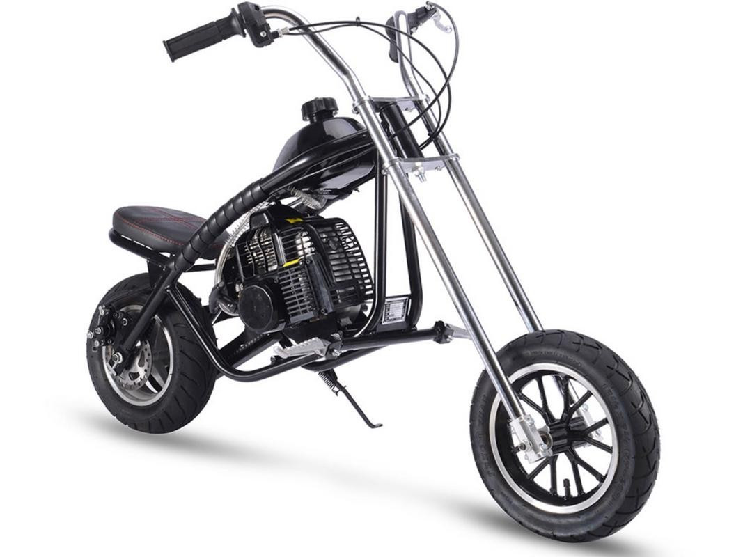 MotoTec 49cc Kids Gas Powered Mini Chopper Black