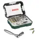 Bosch 2607017322 Metal Screwdriver Bit And Ratchet Set (Green