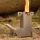 Hot Ash Mini Wood Burning Titanium and Aluminum, 1 Pound Rocket