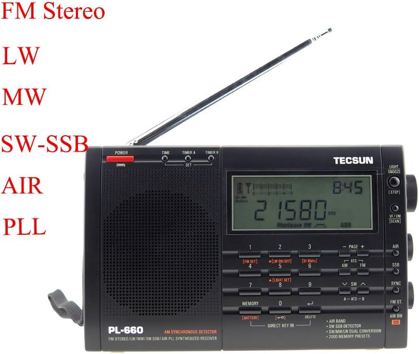 Tecsun PL-660 Portable AM/FM/LW/Air Shortwave World Band Radio