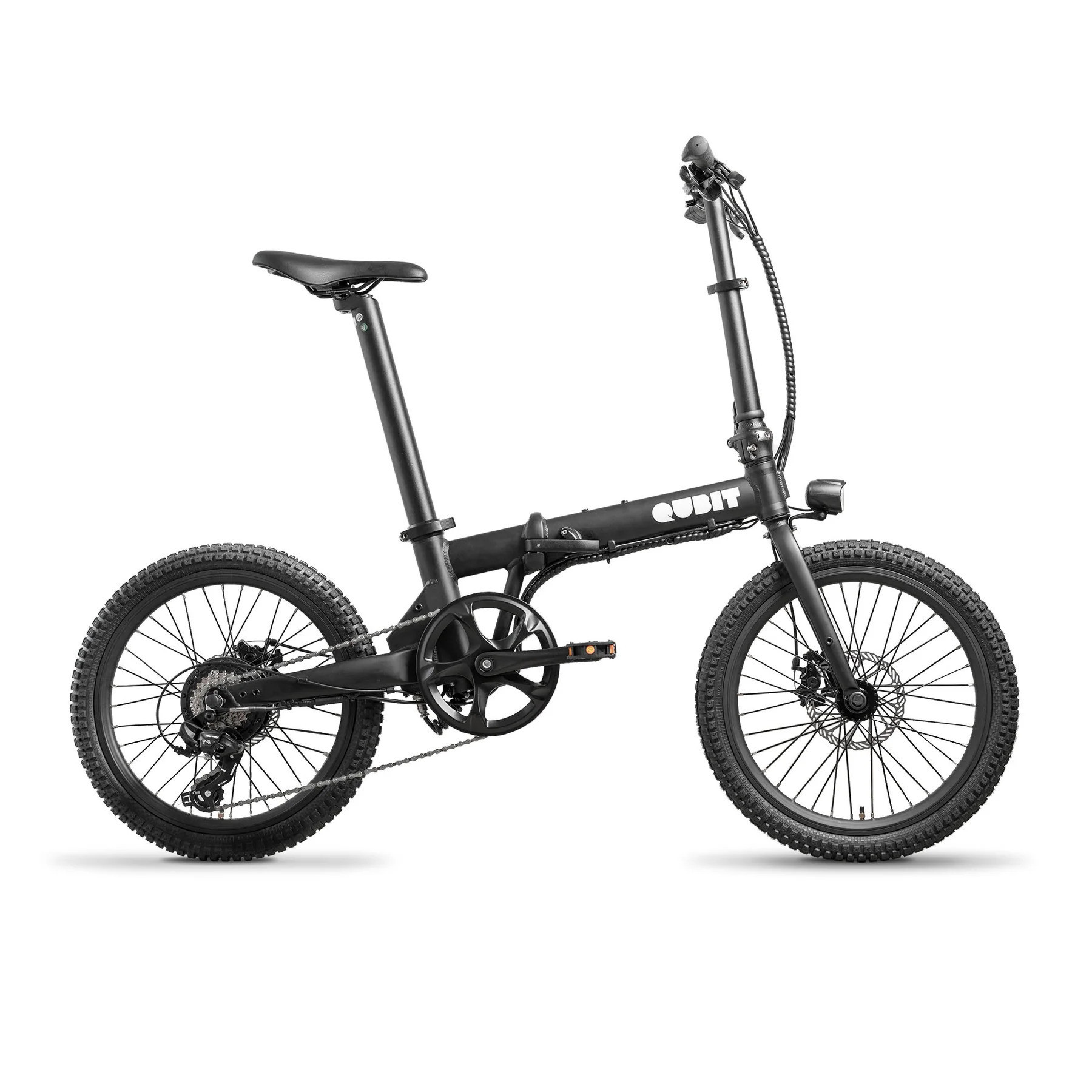 Qubit X2 Folding Electric Bike in Red White Black Yellow Orange