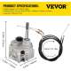 Mophorn Go Kart Forward Reverse Gear Box,For 2HP-7HP Engine