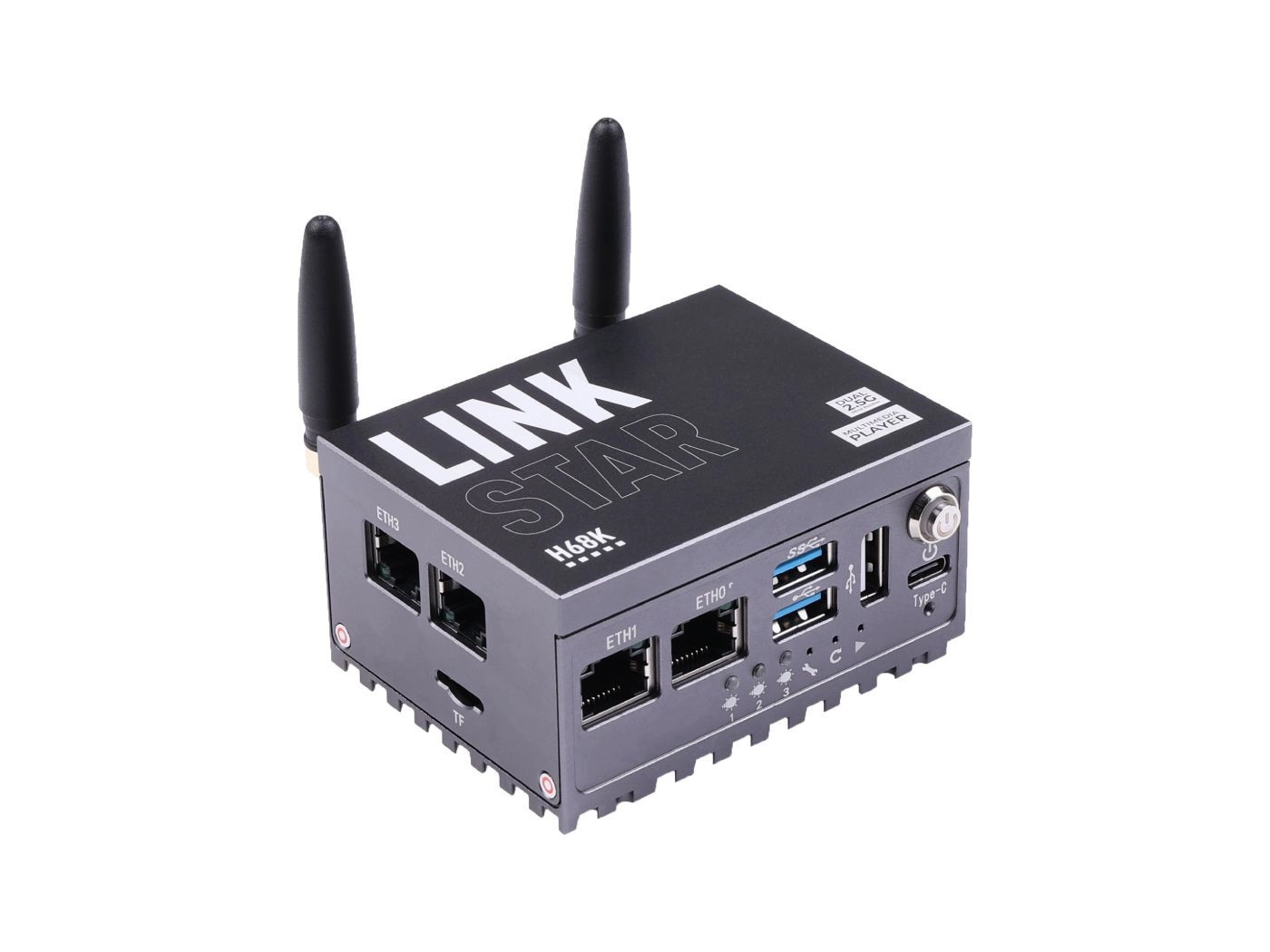 LinkStar-H68K-1432 Router with Wi-Fi 6, 4GB RAM & 32GB eMMC, dual-2.5G & dual-1G Ethernet and 4K output