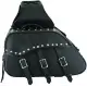 Motorcycle Motorbike Leather Saddle Pannier bag.