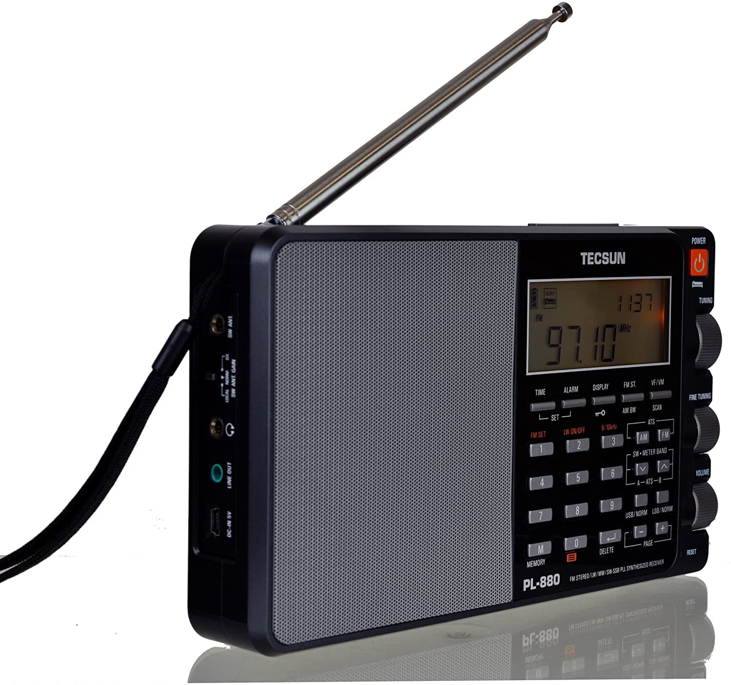Tecsun PL880 Portable Digital PLL Dual Conversion AM/FM