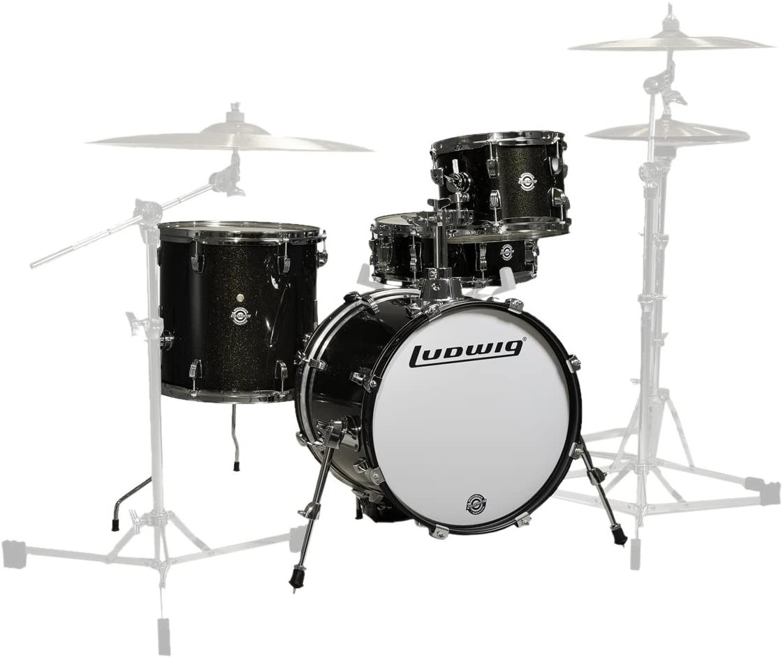 Ludwig Drum Shell Pack, Black Sparkle, inch (LC179X016)