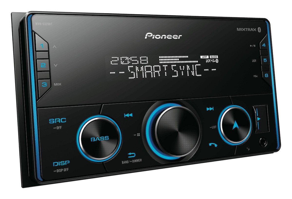 Pioneer MVH-S329BT MOSFET 50W X 4 Double Din Reciever