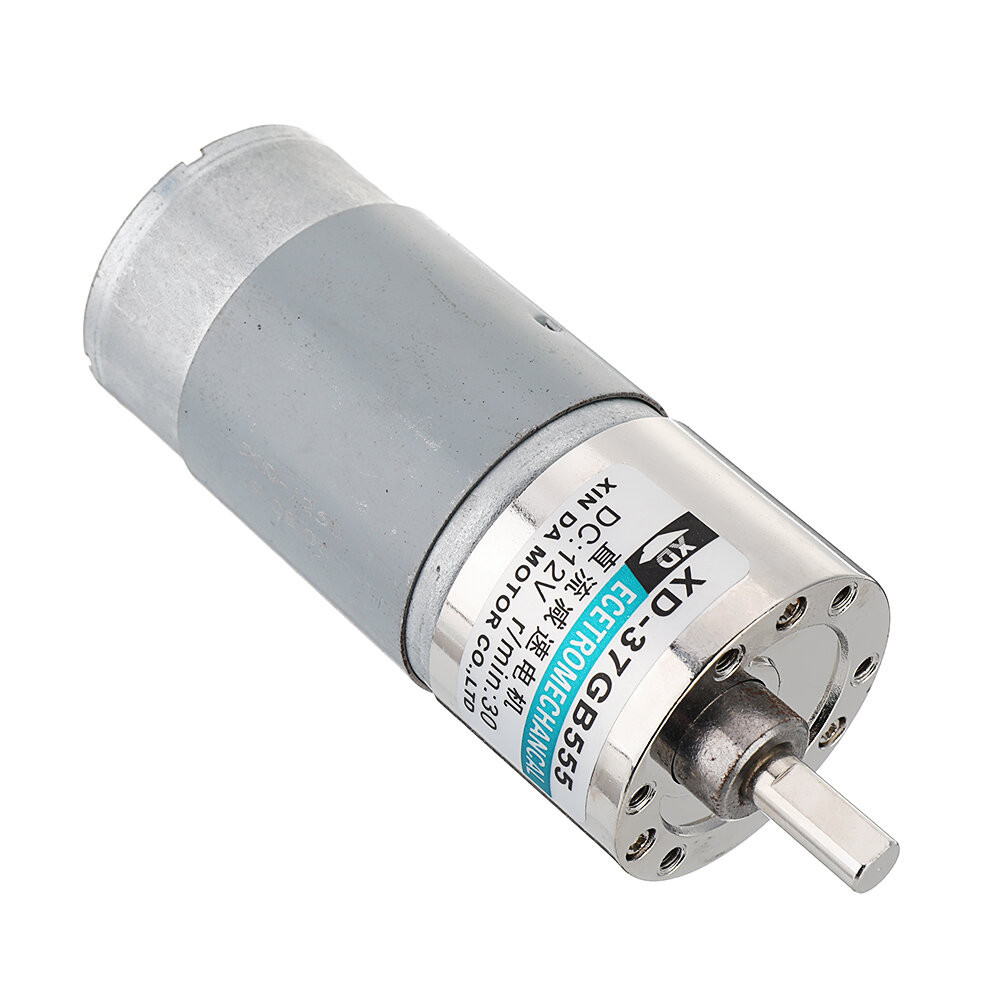555 Gear Reducer Motor 37GB555 DC 12V 30/50/100RPM Large Torque