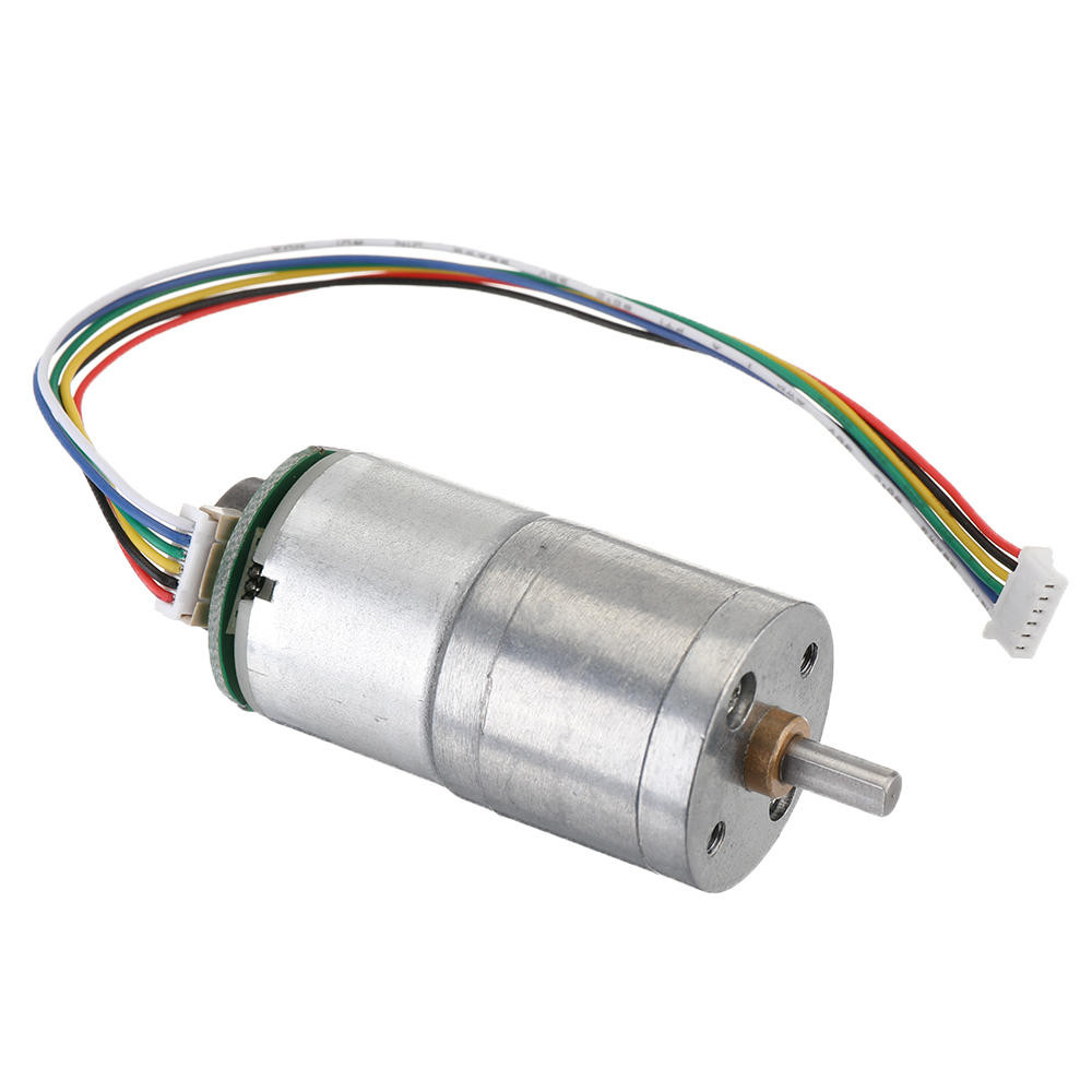 Machifit 12V GM25-310 30/70/100/500rpm DC Encoder Gear Motor