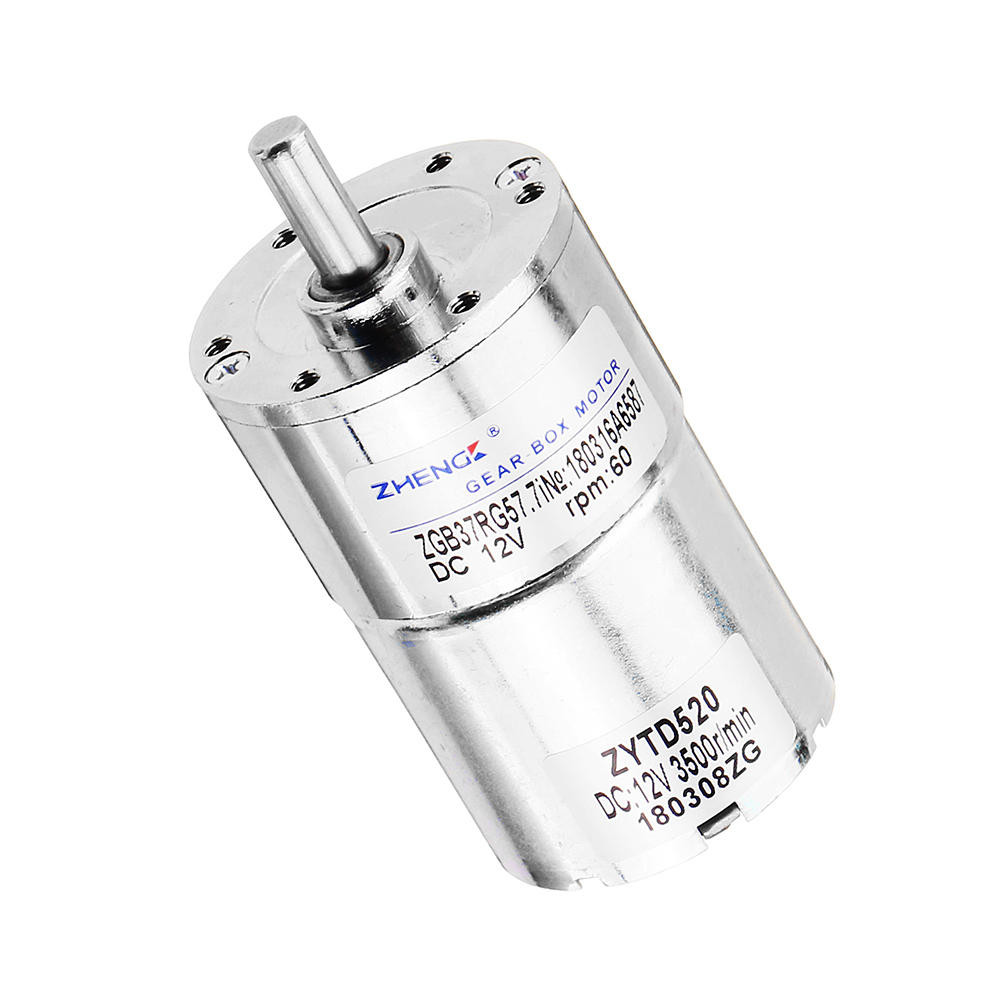 Zhengke ZGB37RG 12V 60rpm Reduction Motor DC Gear Motor 37mm