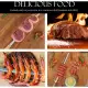 Brazilian Flame Gas Rotisserie Grill with 5 Skewers and Upper