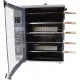 Brazilian Flame Gas Rotisserie Grill with 5 Skewers and Upper