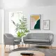 DukeLiving Nelly Upholstered Armchair (Light Grey)