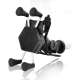 Motorcycle Phone Holder Fork Stem Mount Bracket with USB Charger