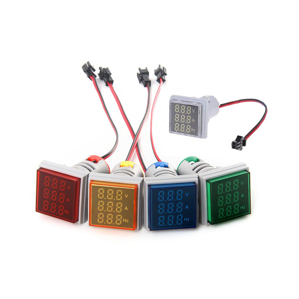 Geekcreit® 3 in 1 AC 60-500V 100A Voltmeter Ammeter HZ Hertz